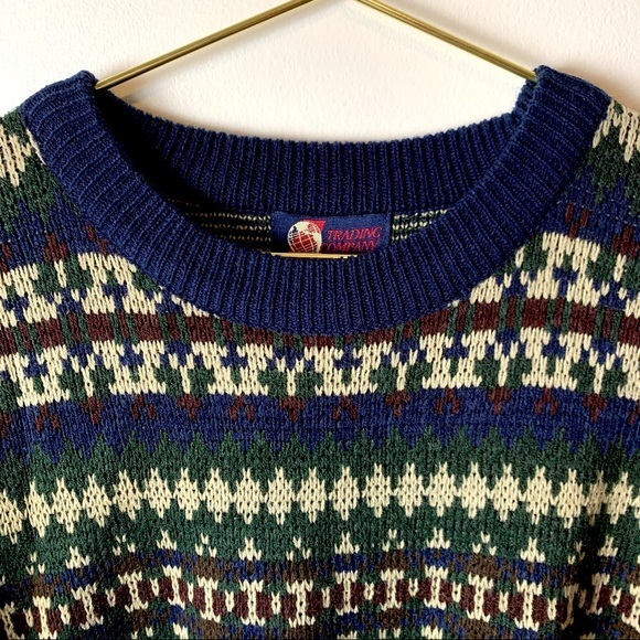 1990s Retro 100% Acrylic Trading Co. Sweater Sz XL - Picture 5 of 16